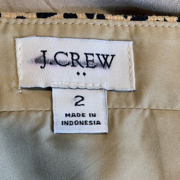 J. CREW No. 2 Pencil Skirt Leopard Animal Print Lined Women's Size 2 - Picture 7 of 8